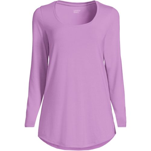 Sweat Col Haut Lands' End – Femme, Taille 16, Violet