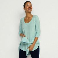 売れ筋商品|||ランズエンド カットソー トップス レディース Women's Drapey Rib Skimming Long Sleeve Mock Neck Gray heather Women's Drapey Rib Skimming Long Sleeve Mock Neck | Lands' End