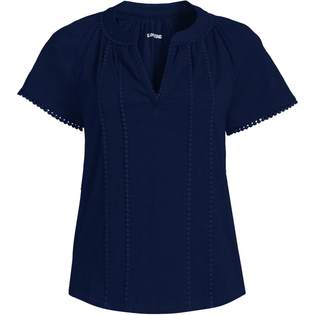 【U LAN】Land semi-crop over short sleeves Land semi-crop over short sleeves - ULAN | 60% - Asian