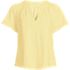 Women's Slub Short Sleeve Notch Neck Top, Front