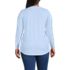 Women's Plus Size Long Sleeve Power Performance Scoop Neck Curved Hem Tunic Tee, Back