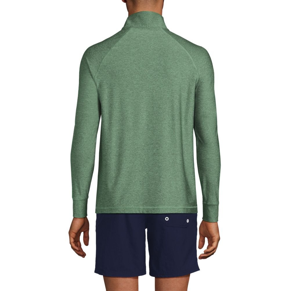 Men's SunShade UPF 50 Cooling Quarter Zip Mock Neck Rash Guard