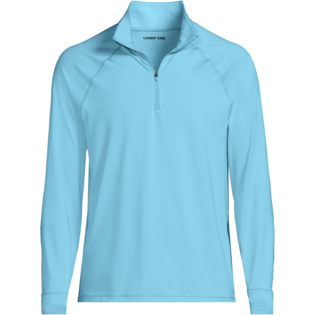 Men's SunShade UPF 50 Cooling Quarter Zip Mock Neck Rash Guard