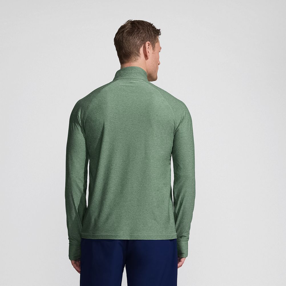 Men's SunShade UPF 50 Cooling Quarter Zip Mock Neck Rash Guard