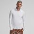 Men's SunShade UPF 50 Cooling Quarter Zip Mock Neck Rash Guard Shirt, Front