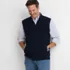 Men's Washable Merino Full Zip Sweater Vest, alternative image