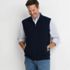 Men's Washable Merino Full Zip Sweater Vest, alternative image