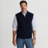 Men's Washable Merino Full Zip Sweater Vest, Front