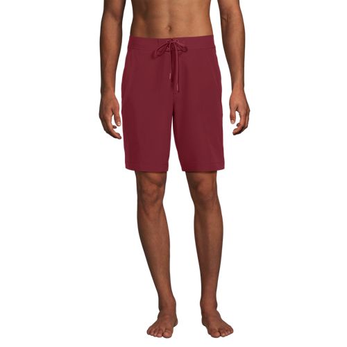  Lands' End Schnelltrocknende Boardshorts, Herren, Größe:48-50 Regular, Braun, Elasthan/polyester-mischung, By Lands' End 