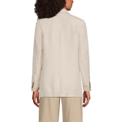 Women's Linen Double Breasted Blazer - image 4