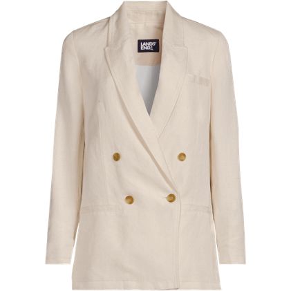 Women's Linen Double Breasted Blazer - image 1