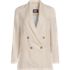 Women's Linen Double Breasted Blazer, Front