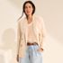 Women's Linen Double Breasted Blazer, alternative image