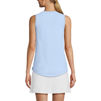 Women's Sleeveless Power Performance Scoop Neck Curved Hem Tunic Tank - image 3