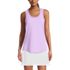 Women's Sleeveless Power Performance Scoop Neck Curved Hem Tunic Tank, Front