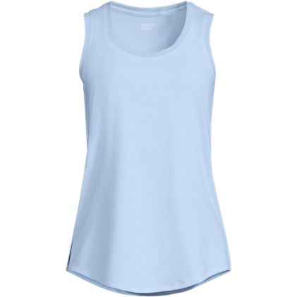 Women's Sleeveless Power Performance Scoop Neck Curved Hem Tunic Tank - image 1