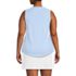 Women's Plus Size Sleeveless Power Performance Scoop Neck Curved Hem Tunic Tank, Back