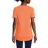 Women's Short Sleeve Power Performance Scoop Neck Curved Hem Tunic Tee, Back