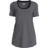 Women's Short Sleeve Power Performance Scoop Neck Curved Hem Tunic Tee, Front