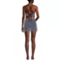 Women's Crochet Monokini Swim Dress Swimsuit, Back