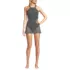 Women's Crochet Monokini Swim Dress Swimsuit, Front
