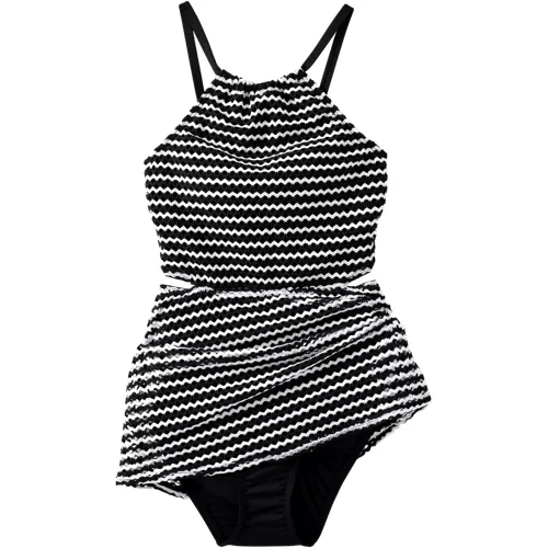 Women's Crochet Monokini Swim Dress Swimsuit, alternative image