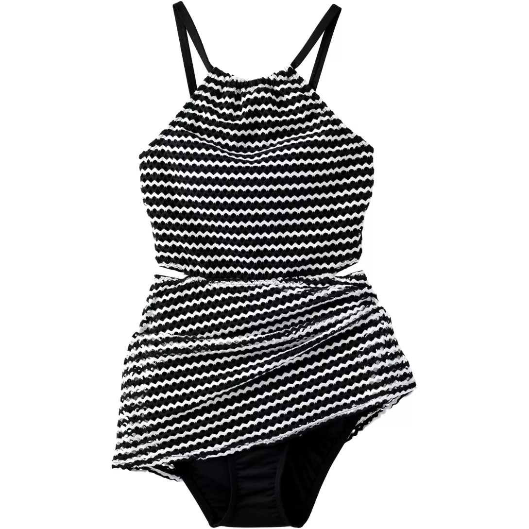 Women's Crochet Monokini Swim Dress Swimsuit