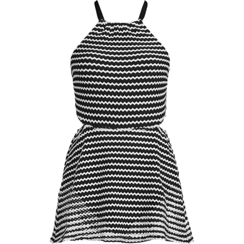 Women's Crochet Monokini Swim Dress Swimsuit, Front