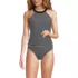 Women's Crochet High Neck Tankini Top, Front