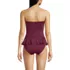Women's Sculpting Suit Ruffle Bandeau One Piece Swimsuit, Back