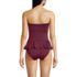 Women's Sculpting Suit Ruffle Bandeau One Piece Swimsuit, Back
