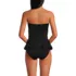 Women's Sculpting Suit Ruffle Bandeau One Piece Swimsuit, Back