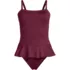 Women's Sculpting Suit Ruffle Bandeau One Piece Swimsuit, alternative image
