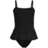 Women's Sculpting Suit Ruffle Bandeau One Piece Swimsuit, alternative image