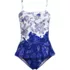 Women's Sculpting Suit Ruffle Bandeau One Piece Swimsuit, alternative image