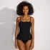 Women's Sculpting Suit Ruffle Bandeau One Piece Swimsuit, alternative image