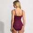 Women's Sculpting Suit Ruffle Bandeau One Piece Swimsuit, alternative image