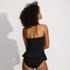 Women's Sculpting Suit Ruffle Bandeau One Piece Swimsuit, Back