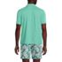 Men's UPF 50 Short Sleeve Johnny Collar Polo Rash Guard Shirt, Back