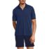 Men's UPF 50 Short Sleeve Johnny Collar Polo Rash Guard Shirt, Front