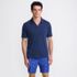 Men's UPF 50 Short Sleeve Johnny Collar Polo Rash Guard Shirt, Front