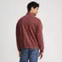 Men's Long Sleeve French Terry Vintage Wash Quarter Zip, Back