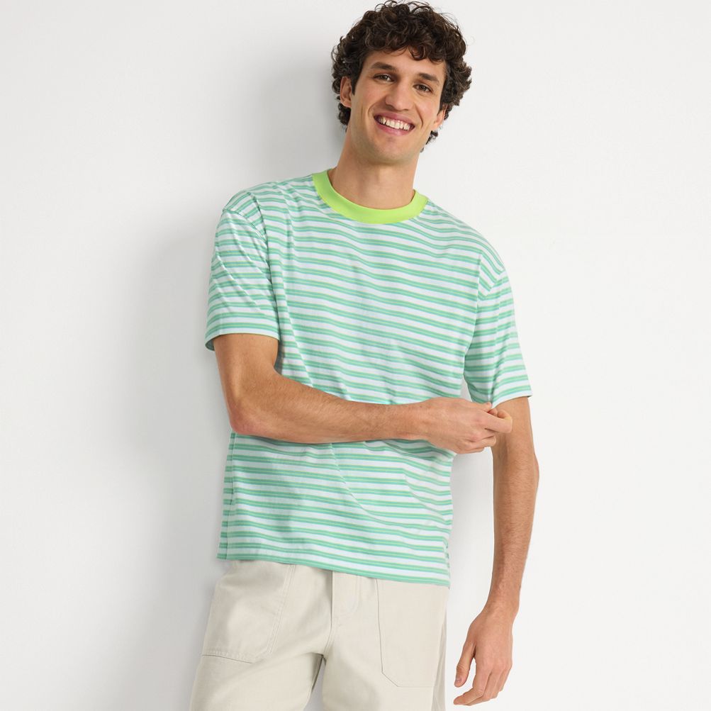 Men's Short Sleeve Super-T Crew Relaxed Fit Tee | Lands' End