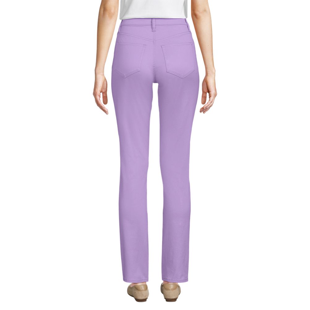 Women's Stretch Chino High Rise Slim Pants | Lands' End