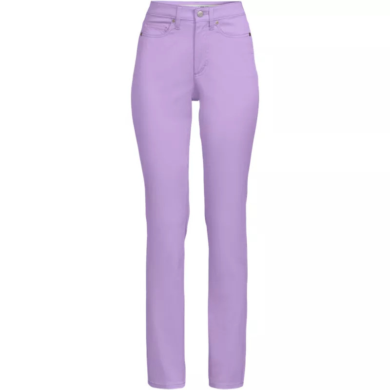 Women's Plus Size Stretch Chino High Rise Slim Pants, Front
