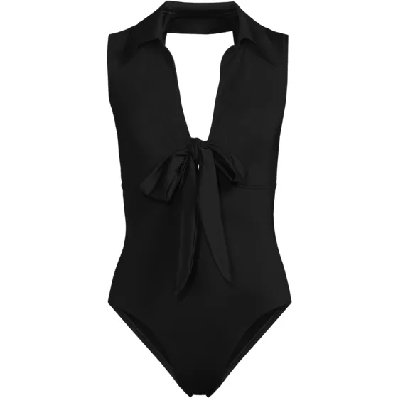 Women's Polo High Leg One Piece Swimsuit - primary