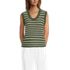 Women's Blend Texture U Neck Vest Sweater, Front