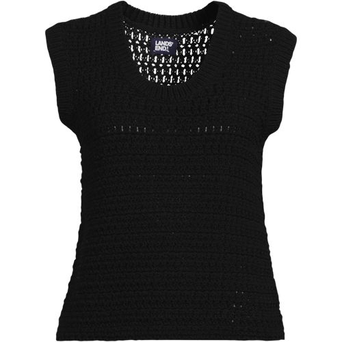 Women's Blend Texture U Neck Vest Sweater - image 2