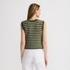 Women's Blend Texture U Neck Vest Sweater, Back