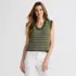 Women's Blend Texture U Neck Vest Sweater, Front